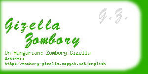 gizella zombory business card